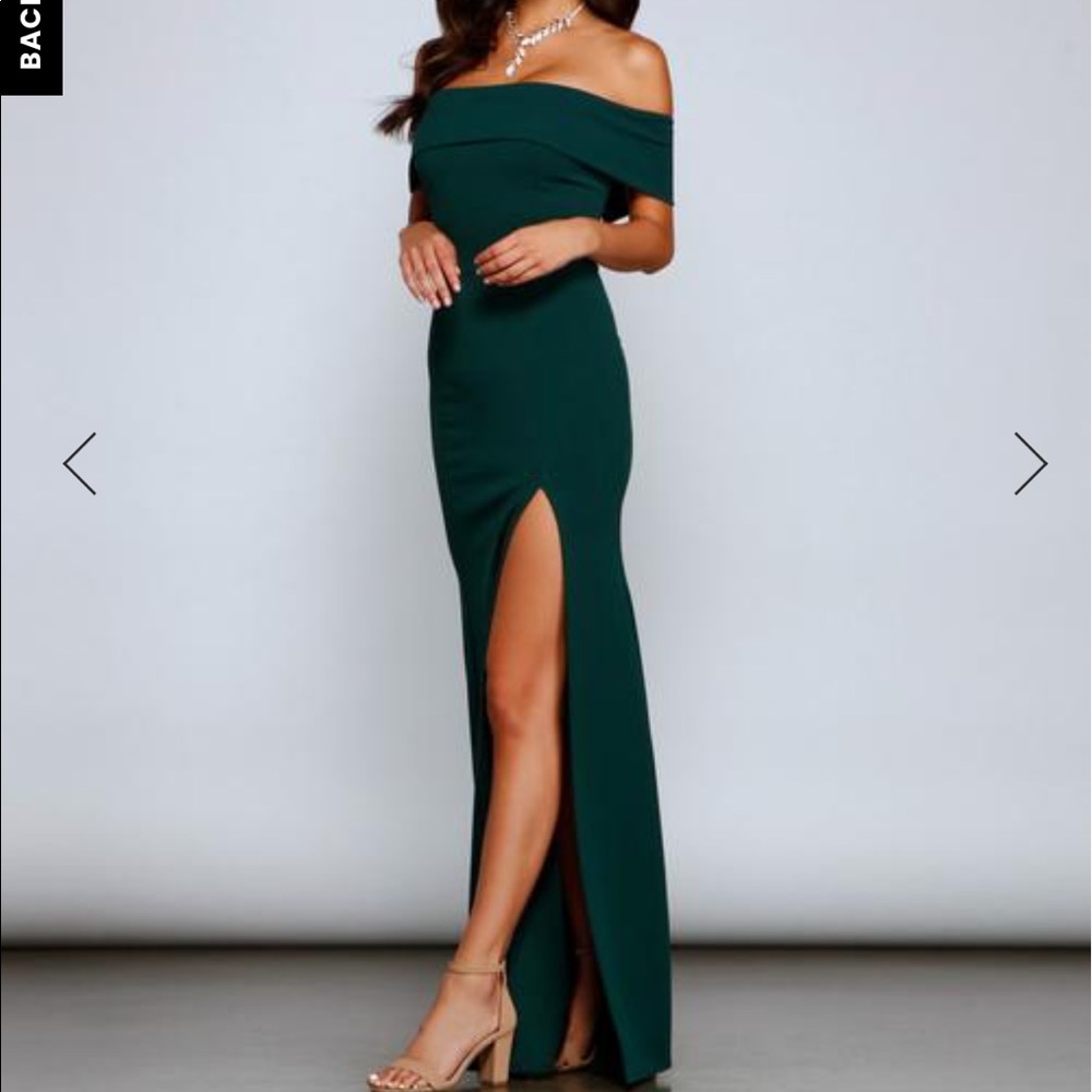 Hunter Green Formal Dress